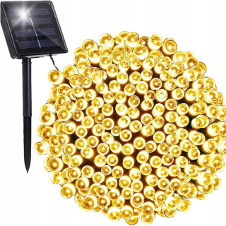 SOLÁRNE VIANOČNÉ LAMPY SOLÁRNE DEKORATÍVNE VONKAJŠIE GARLANDY 200 LED VIANOČNÉ